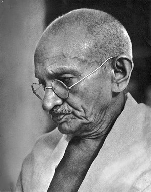 Portrait of Mahatma Gandhi